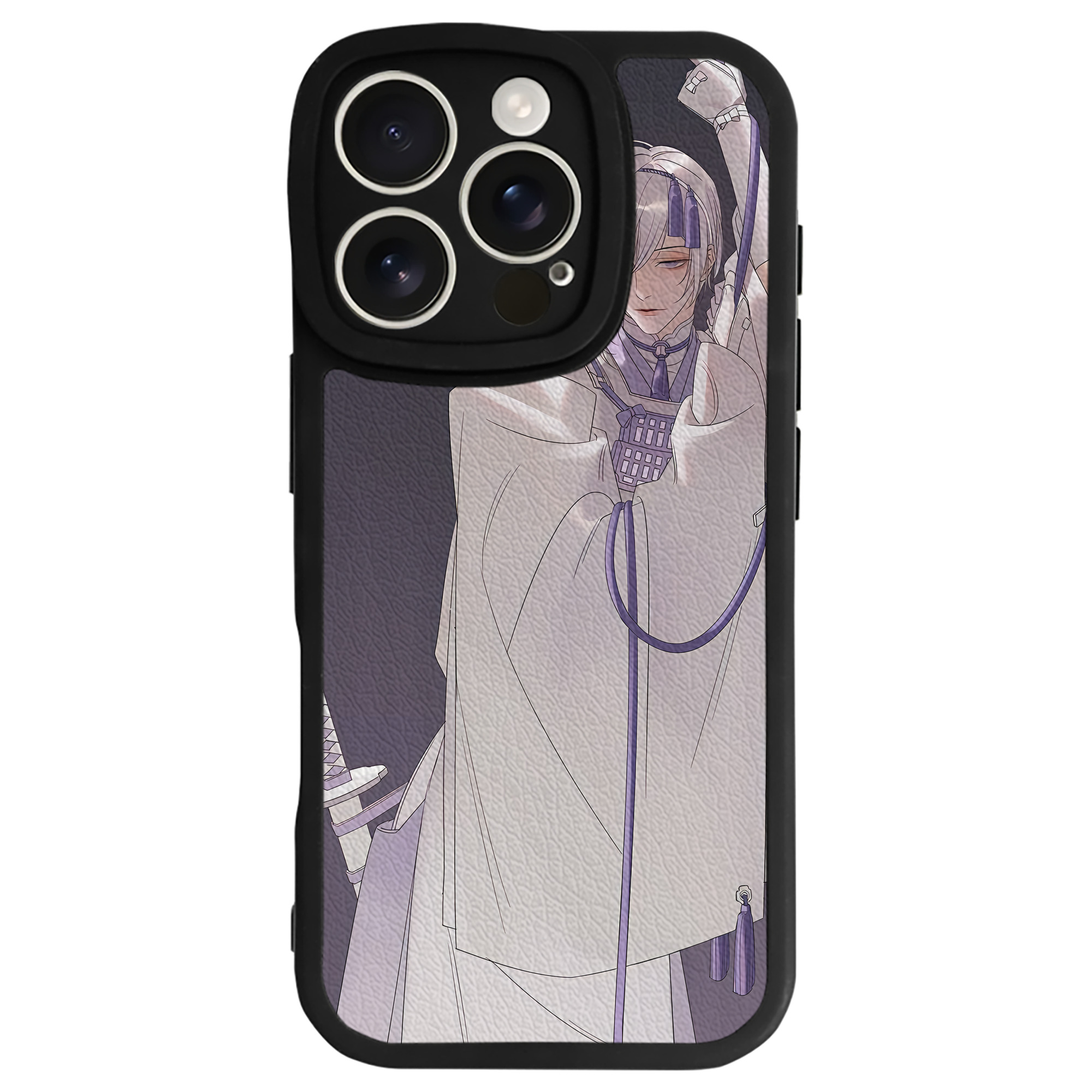 （画像用） 刀剣乱舞 Touken Ranbu 【iPhone 16シリーズ対応】シリコンスマホケース（レザー調） 材質：シリコン